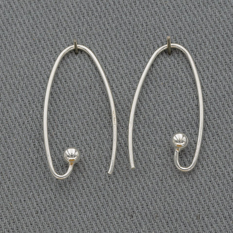 Sterling silver hook with a ball