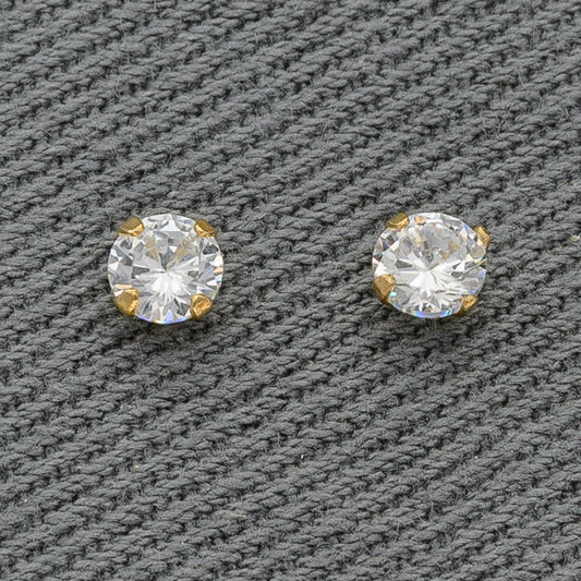 9ct cubic zirconia studs