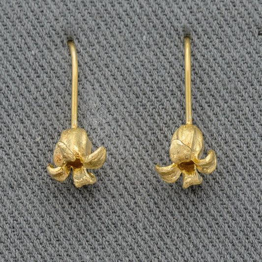 Tulip earring gold plated