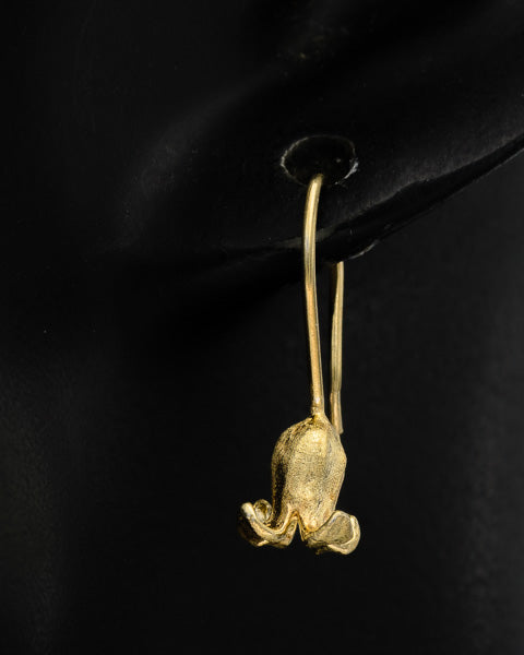 Tulip earring gold plated
