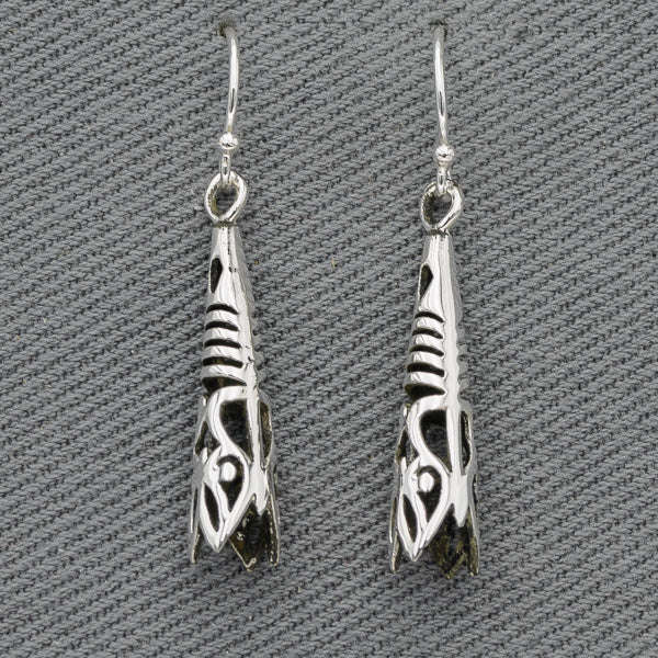 Bali style filigree drop earrings