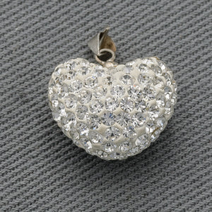 Glitter heart pendant