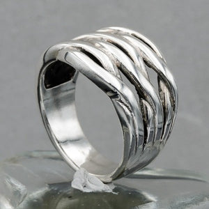 Sterling Silver woven ring