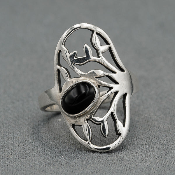 Branch with onyx ring