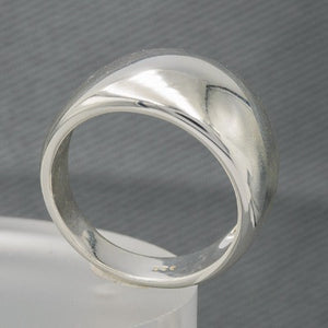 Sterling silver bold smooth ring