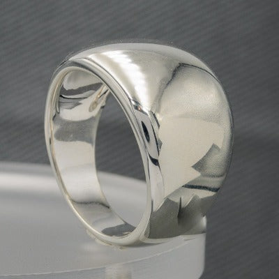 Bold sterling silver silver band