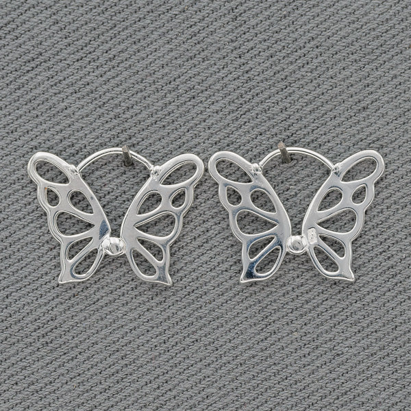 Sterling silver butterfly earrings