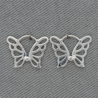 Sterling silver butterfly earrings