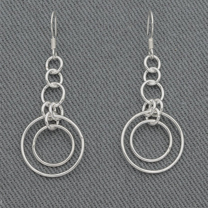 Sterling silver circles