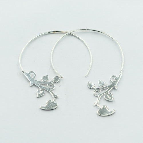 Ivy branch earrings - Silvertree Jewelry #