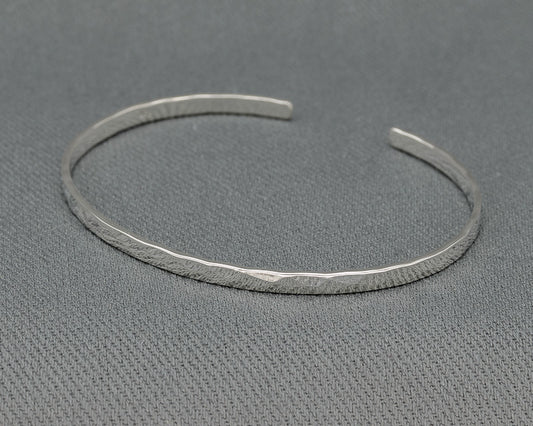 Hammered cuff bangle